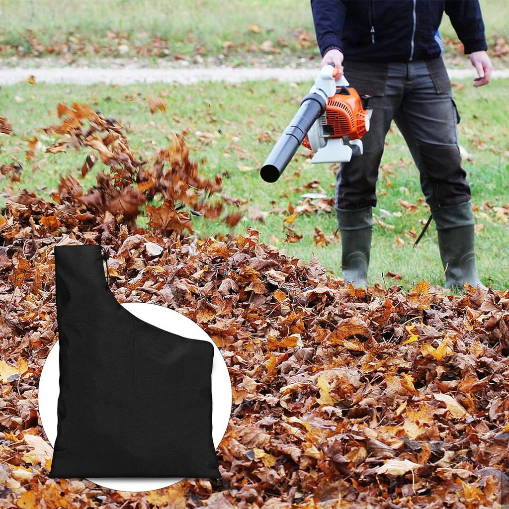 Leaf Vacuum Collection Bag Leaf Blower Bag Electric Universal Replacement Collection Bag Leaf Vacuum Bag with Zip for Garden