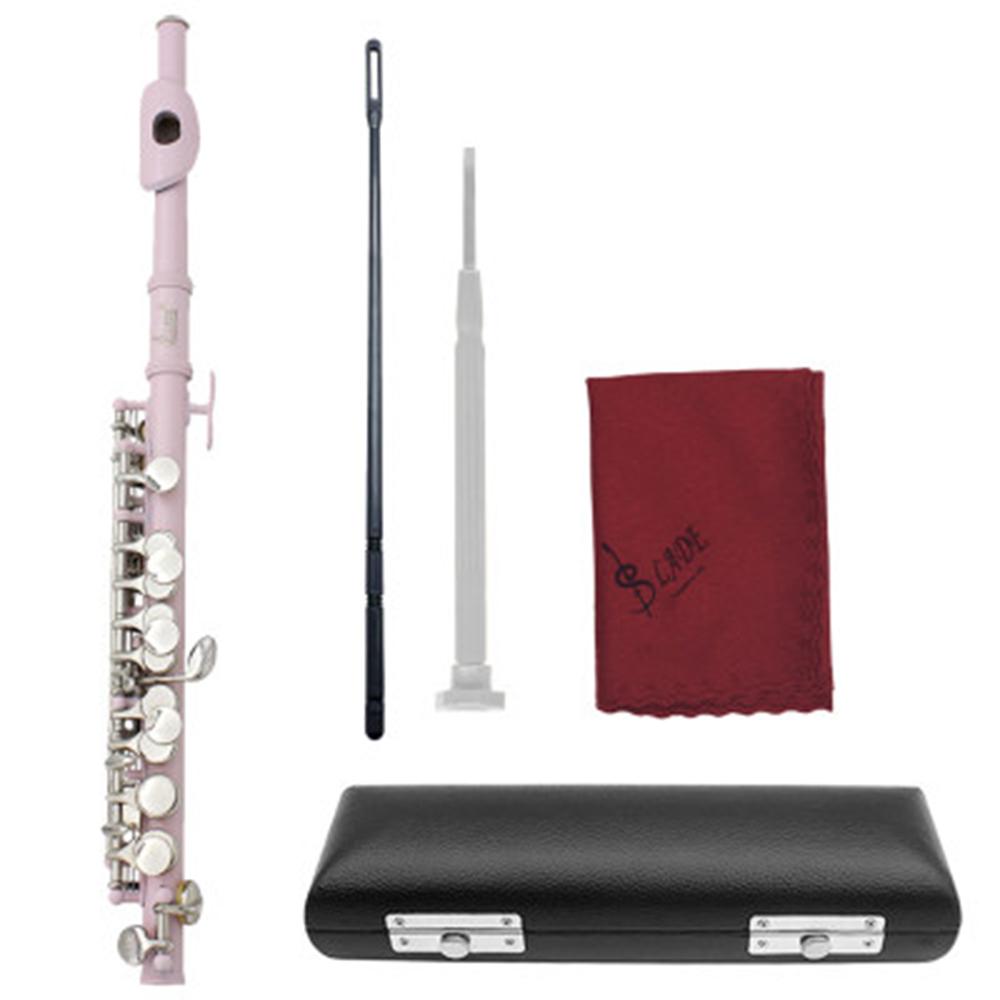 SLADE 16 Holes Piccolo C Key Multicolor Silver White Copper Blow Pipe Professional Woodwind Instrument with Accessories