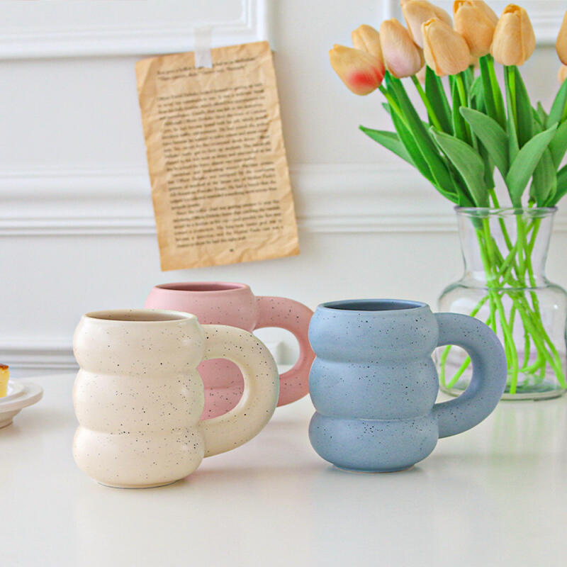 Stip Bellen Keramische Mooie Handvat Mok 350ml Keramisch