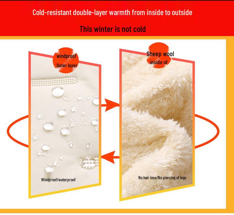 Men's Warm Windproof Lambswool Stand Collar Vest: Thick, Cold Resistant, High Quality