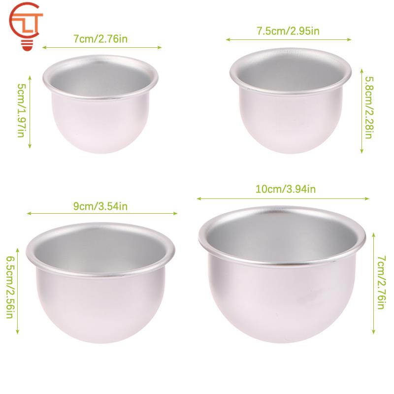 1Pc Aluminum Alloy Deep Semicircle Cake Mold Pan Doll Dress Cake Cake Decoration Accessories DIY Halloween Mold Bakeware