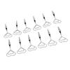12Pcs Multi Shape Double Headed Memo Clip 70mm Silver Note Clips Metal Multifunctional Wire Picture Clip Hanging Photo