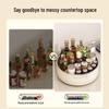 YOUQIN Rotating Countertop Spice Rack Organizer