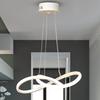 Circle Rings LED Pendant Lamp Acrylic Aluminum Bedroom Chandelier Home Decoration Light Fixture for Living Room Restaurant Villa