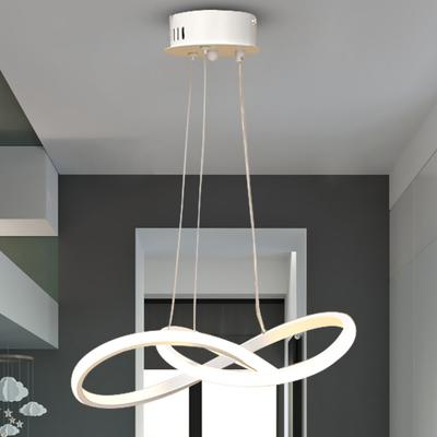 Kreis Ringe LED Pendelleuchte Acryl Aluminium Schlafzimmer Kronleuchter Wohndekoration Leuchte für Wohnzimmer Restaurant Villa