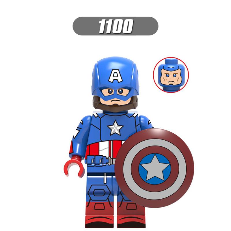 Lego Stavebnice Hračky Série Kapitán Amerika Minifigurky Model Steve Rogers Vzdělávací Hračky