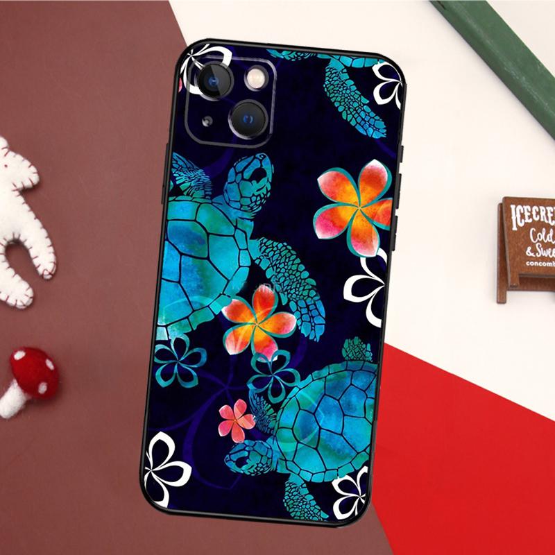 Swimming Freshwater Sea Turtles Case For iPhone 14 Pro Max 16 15 11 12 13 17 Pro Max mini 15 16 Plus 16e 17 Air Back Cover