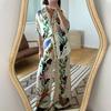 Dress Women's Fashion Suit Casual Loose Shirt Printed Pantsuit