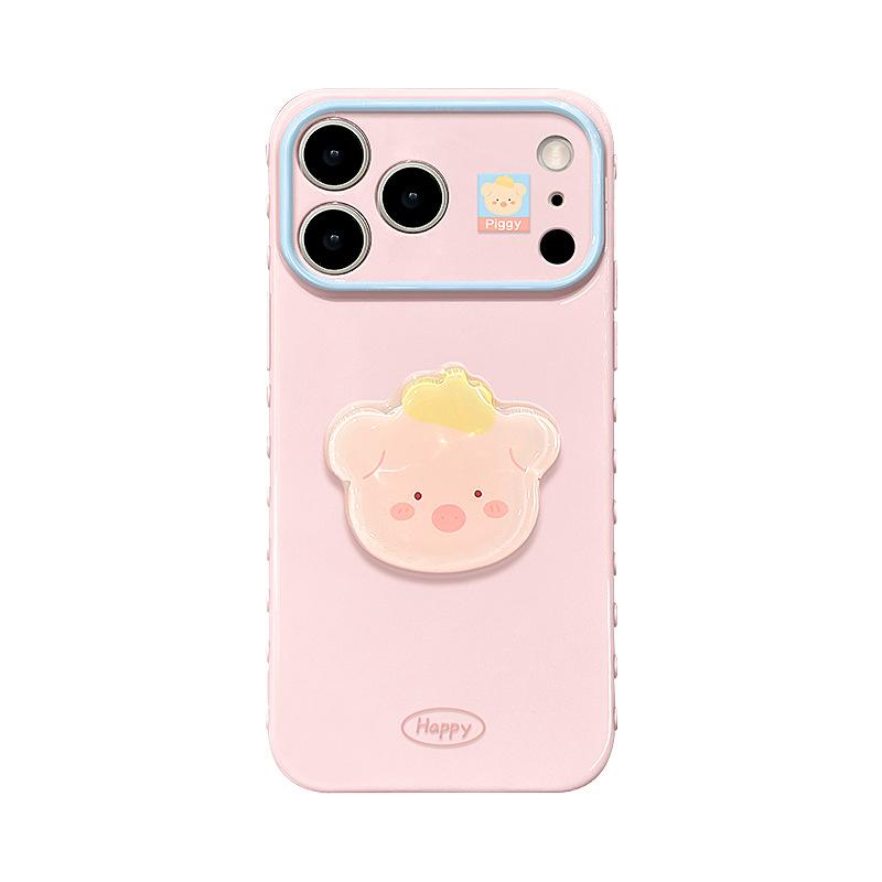 Hat Piggy Sticker Is Suitable for Apple 11promax Mobile Phone Case Iphone11 Cute Cartoon 11 with Bracelet 11.