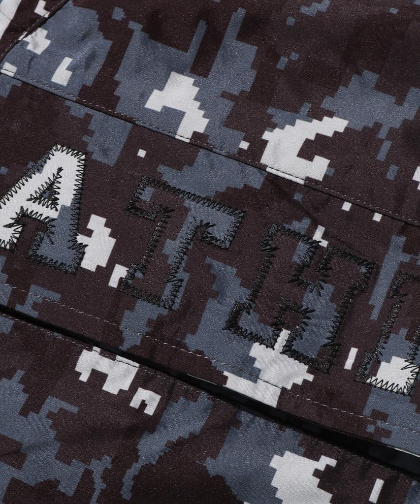 Bape Multi Pixel Camo Snowboard 2-Layer Jacket (M) Black