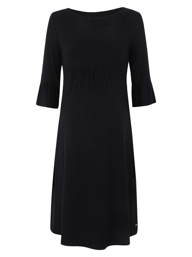 Women' Black Maternity Dress Bellybutton Maternity