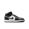 DQ8423-010 NIKE AIR JORDAN 1 MID GS BLACK OFF NOIR-SUMMIT WHITE (Men's)