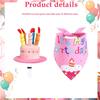 Cake Hat And Bandana Ensemble for 17-23 Inch Plastic Goose And Duck Decorations Lightweight Hat with Adjustable Bandana