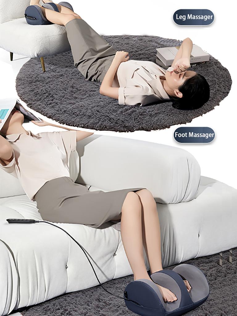 Elektrisches Shiatsu-Fußmassagegerät mit Wärme, Knetmassagegerät für Füße und Waden mit Massagerolle, Tiefengewebe-Muskelentspannung