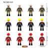 Figura de Bombero 8102 Niños Bloques de Construcción Ensamblables Juguete Ciudad Partículas Pequeñas Muñeco de Dibujos Animados
