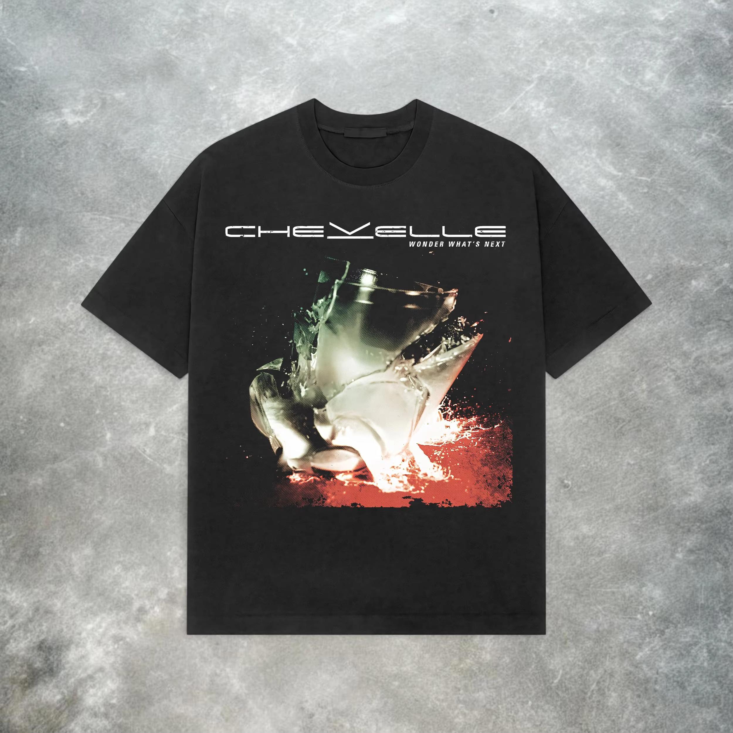 Retro Genjuku Pattern Tshirt Chevelle Wonder Whats Next Retro Metal Rock Band Tshirt L