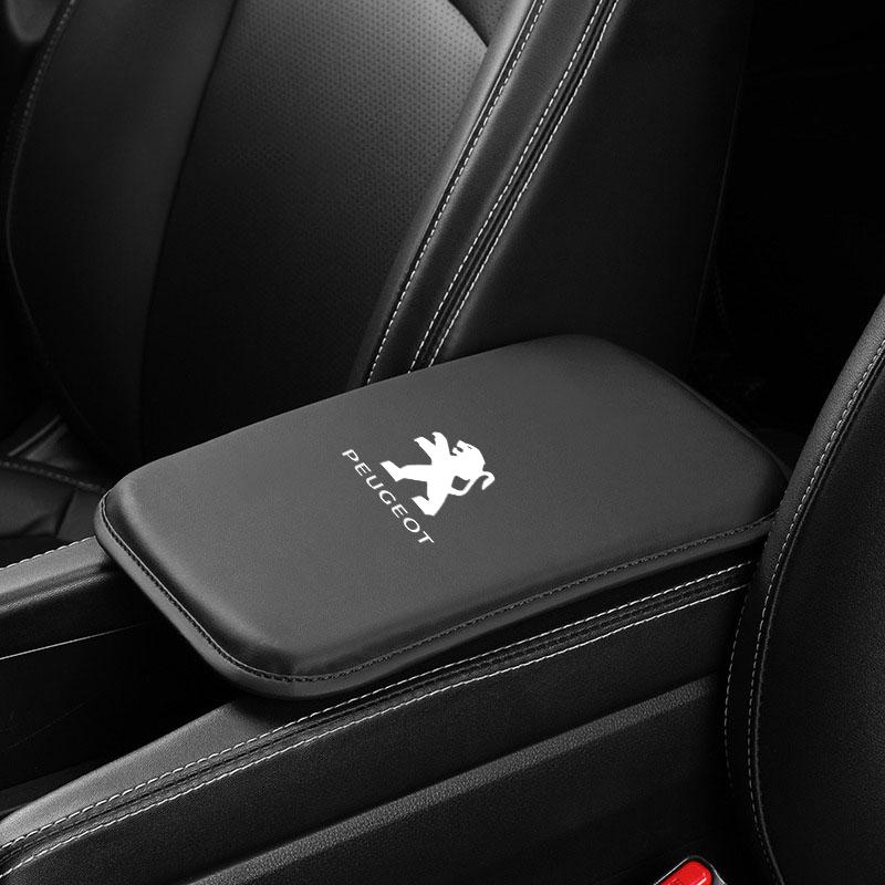 2026 Horká nálepka na auto Kožená podložka pod loketní opěrku auta Ochranná podložka na loket pro středovou konzolu pro Peugeot 206 207 307 3008 2008 308