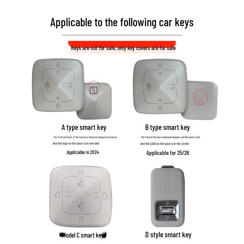 ZEEKR Key Case for 9X/007GT/001 FR/7X/MIX/009/8X Models - Car Bag Buckle Shell