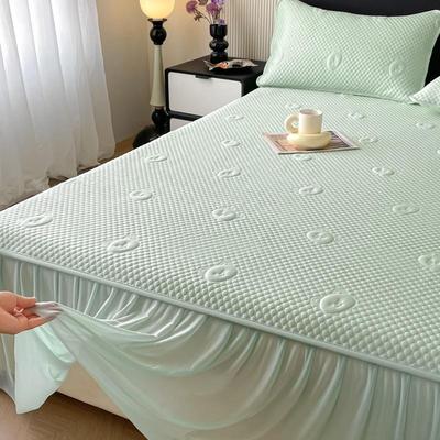 2025 Summer Ice Silk Cooling Mat – Washable, Non-Slip, Fitted Sheet for Home