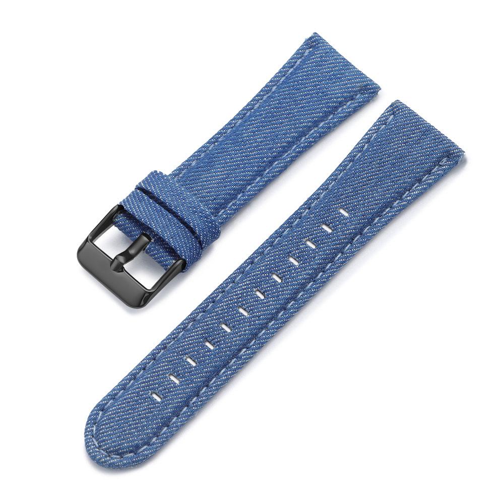 22mm 24mm Denim Pattern Nylon Fabric Watchband for Casio Vintage Universal Soft Watch Band for Seiko Men Women Watch Accessories