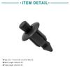ACROPIX 20pcs Interior Trim Panel Push Rivet Car Door Clip Universal 6mm Hole Diameter Black