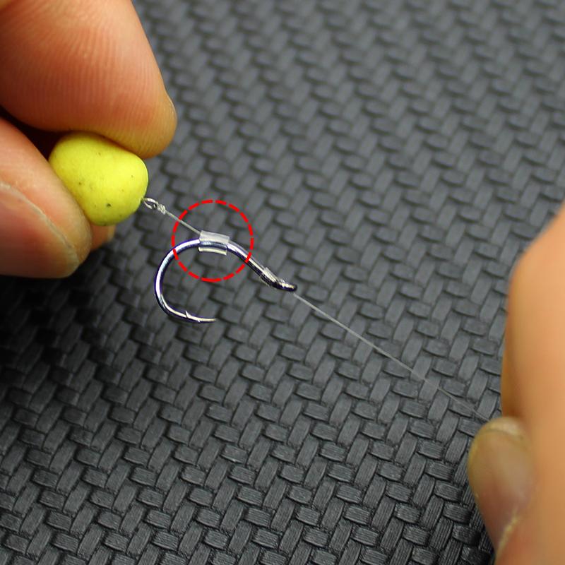 300pcs/box Carp Fishing Accessories Feeder Hook Sleeve Small-Bore Sleeve To Fit With Feeder Hook 6 8 10 12 For Fishing Tackle