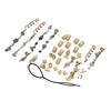 Hair Dreadlocks Rings Hair Braid Clips Alloy Braided Hair Accessory Set for Banquets Film Shows Wedd