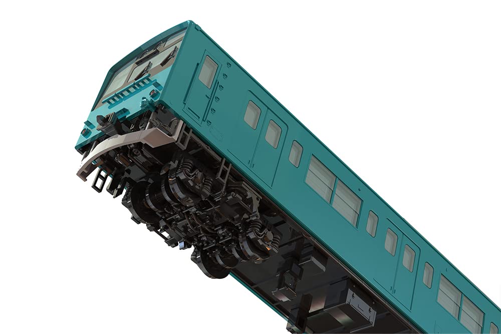 PLUM 1/80 Scale JR East 201 Series DC Electric Car Keiyo Line Kuha 201 & Kuha 200 Display Model, Unpainted Assembly Plastic Kit, PP131
