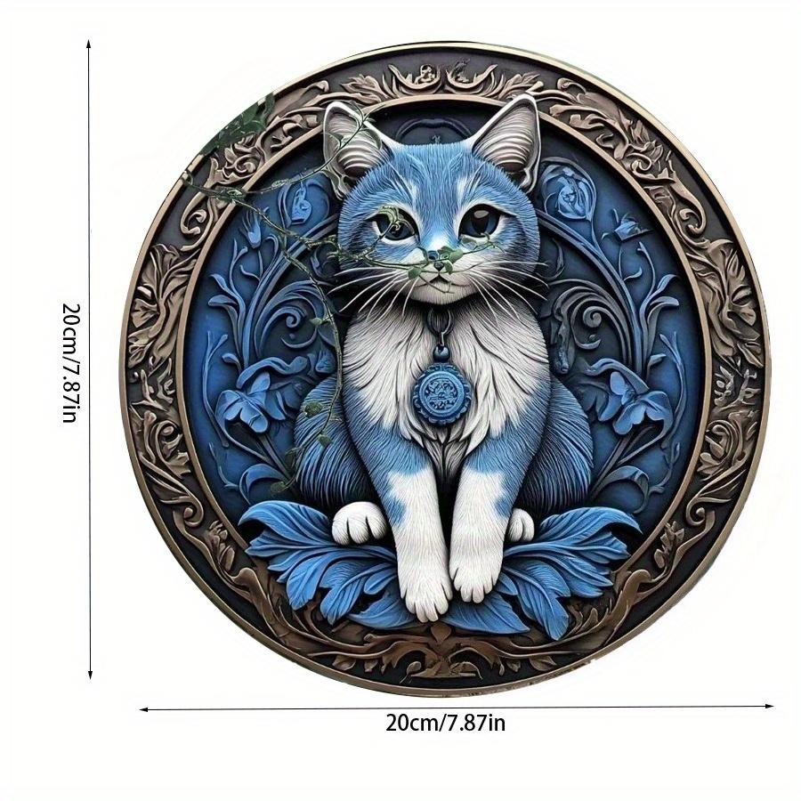 

2d Flat 20*20cm, Traditional Style Cat Wooden Wall Art, Multipurpose Decorative Sign, for Home, Kitchen, Garden, Bedroom, Bar and Party Decor. 20*20cm