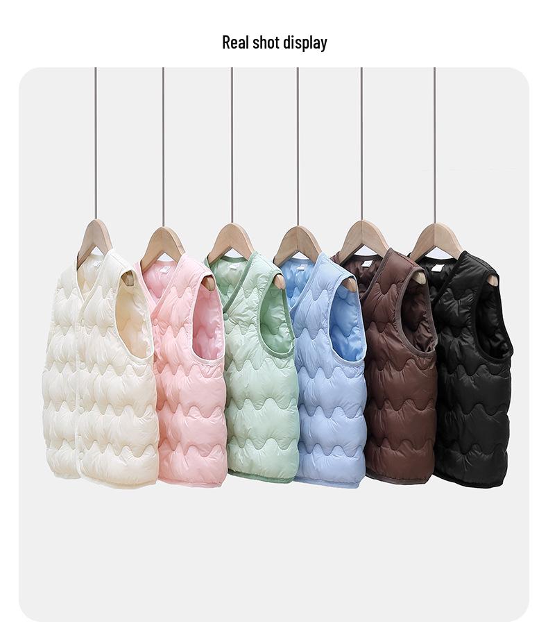 Unisex Korean Style Cotton Vest for Children: Warm Spring, Autumn, Winter Gilet for Infants and Toddlers - Small & Medium Sizes