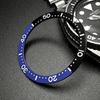SEIKO Ceramic Bezel Inner for SKX013 SKX015 Aftermarket Part MOD Custom Part Batman Flat Green Luminous 7S26-0030 33.7mm Etc