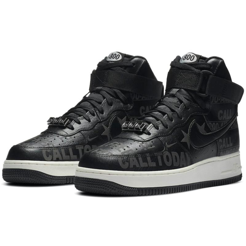 Nike Air Force 1 High '07 Premium 'Toll Free Pack   Black' Sneakers CU1414-001