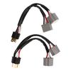 2Pcs 9003 H4 Headlights Wiring Harness Socket Adapter Male To Female 2 Way Splitter Wires for Truck Pickup LED Cable