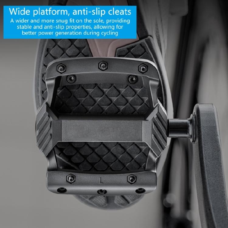 Light Weight Nylon Mountain Bicycles Pedals 3 Bearings Wide Flat Cycling Pedals Nonslip Road Bicycles Pedals Enduring