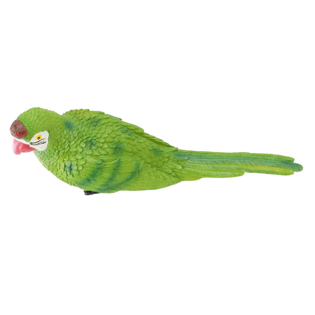 Parrot Figurine Simulation Vivid Innovative Wall Mounted Hand Painted Resin Parrot Model Toy for
