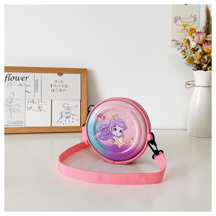 Adorable Children's Round Bag Cute Cartoon Hard Shell Shoulder Bag For Kids