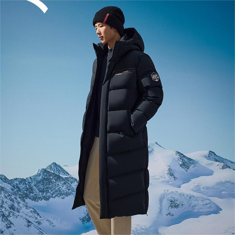 Anta Warm Thick Long Down Jacket Men Outerwear Basic-Black 152517911-2