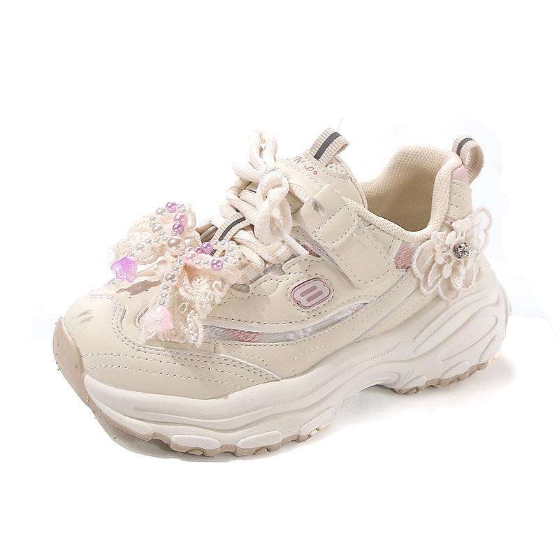 Spring New Lightweight and Comfortable Soft Sole Girls' All-match Non-slip Wear-resistant Sports Shoes