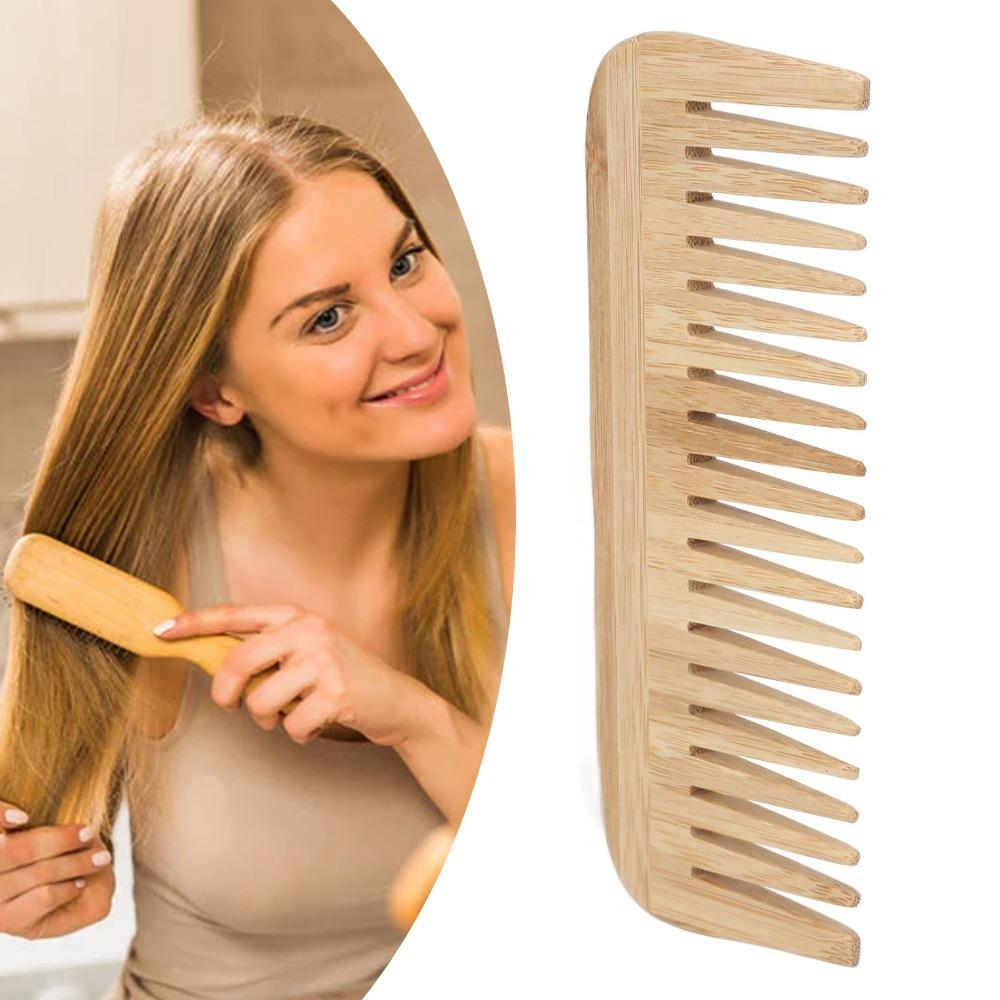 Safety Wide Tooth Comb Portable Wet Hair Comb For Salon Hair Detangling Comb  Home Use