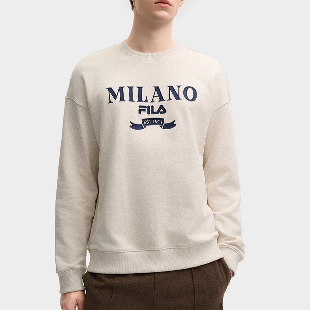 FILA MILANO Sweatshirt Men's Light Khaki Heather Gray F11M515201FLK