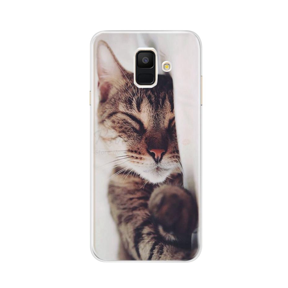 Case For Samsung Galaxy A6 2018 Transparent Cartoon Soft TPU Silicone Phone Cases Back Cover For Samsung Galaxy A6 A 6 Plus 2018