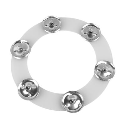 Drum Hi Hat Ring Bell Silikon Doppelreihen 6 Stück Becken Ching Ring Schellenkranz