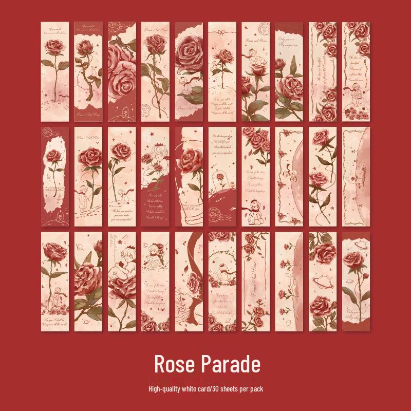 

Мистер. Бумажные закладки с золотой фольгой «Романтическая роза» - Романтический дизайн розы для студентов