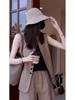 2024 Summer Women's Luxury Minimalist Linen Vest and Shorts Set