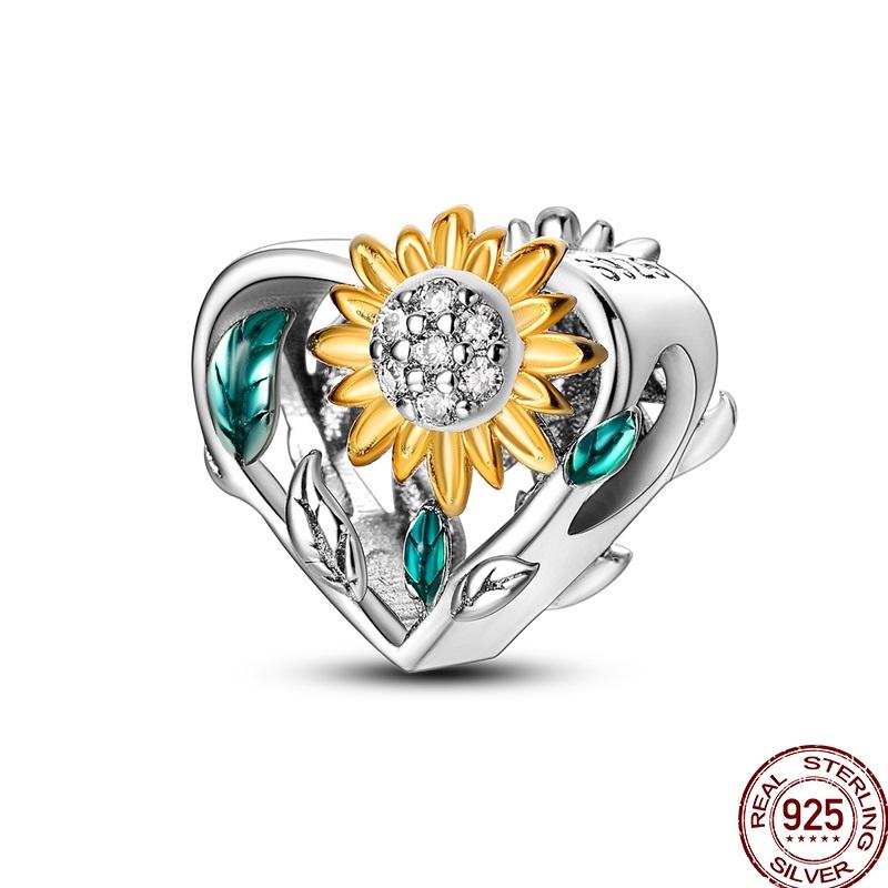 New Copper Autumn Golden Charms Maple Leaf Squirrel Pumpkin Deer Beads Fit 3Mm Original Bracelet Diy Jewelry Gifts