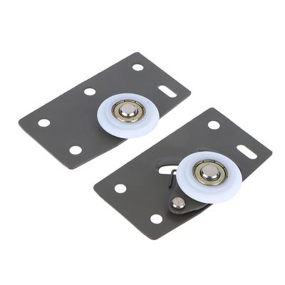 1Set Wardrobe Door Wheel Closet Mute Pulley Moving Door Rollers Furniture Parts