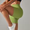 Womens Double Brushed Yoga Shorts 3 Inch Inseam High Waisted Tummy Control Solid Color Workout Gym Spring Summer