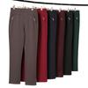 Spring & Autumn Elastic High-Waist Straight-Leg Pants for Middle-aged & Elderly Women - Plus Size, Casual Wear