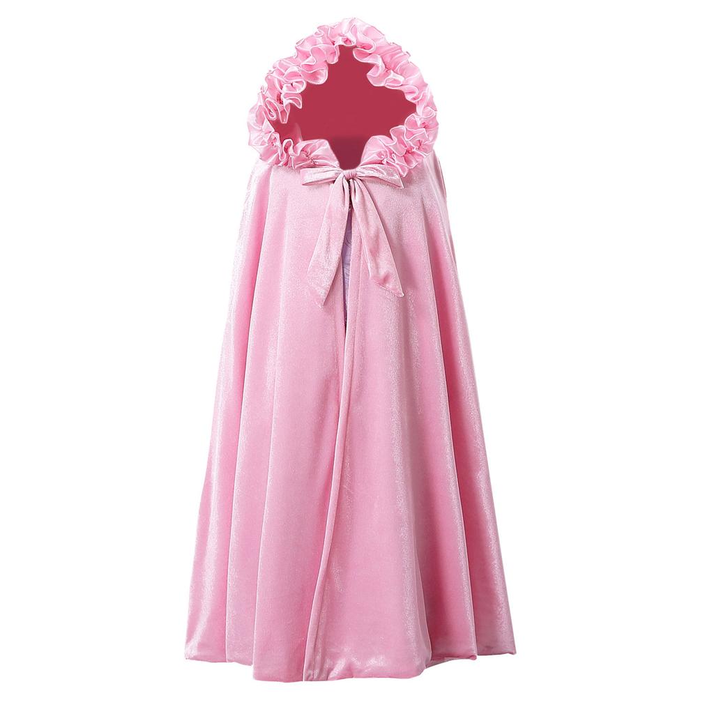 Christmas Frozen Princess Cloak Out Shawl Girls Aisha Autumn Winter Kids Aisha Cloak
