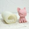 3D Animal Candle Mold, Angry Cat Candle Mold for DIY Candle Gypsum Ornaments Home Decorations, Epoxy Resin Casting